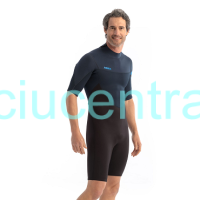 JOBE vyriškas neperšlampamas kostiumas Perth 3/2mm Shorty juodos/mėlynos sp.